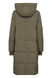 Nova Square Down Coat | Dusty Olive | Jakke fra Mos Mosh