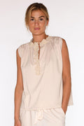 Aisa jersey top | Almond | T-Shirt fra Gustav
