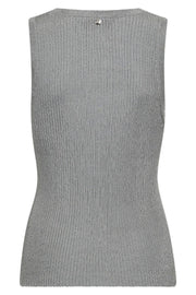 Relena Imanja Knit Tank Top | Silver | Strik fra Mos Mosh