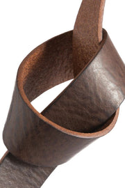 Jeans belt 13702 | Brown/Brass | Bælte fra Depeche