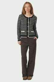 Doro Stitch Knit Cardigan | Black | Strik fra Neo Noir