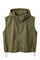 Bianca Cotton Zip-Up Vest | Kaki