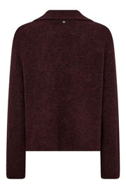 Thora Aidy Polo Knit | Fudge | Strik fra Mos Mosh