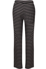 Natalia Straight Pants | Black Dark Grey Stripe | Bukser fra Liberté