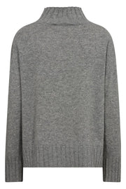 Aima Cashmere Highneck Knit  | Sharkskin | Strik fra Mos Mosh