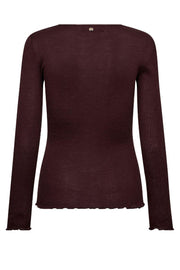Elaine O-LS Seamless Tee | Fudge | T-Shirt von Mos Mosh