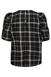 Sally Check SS Blouse 35881 | Black | Top fra Co'couture