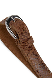 Belts 16130 | Camel Snake | Bælte fra Depeche