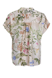 Zennia Blouse | Champagne Flower | Bluse fra Black Colour
