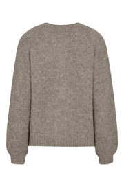 Louisa Cardigan 206454 | Desert Taupe Melange | Cardigan fra Freequent