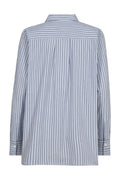 Elinda Slim Stripe Shirt | Brunnera Blue | Shirt von Mos Mosh – nedsat