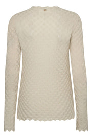 Thaz Relena Lux Knit  | Ecru | Strik fra Mos Mosh