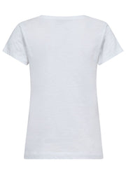 Zibby O-SS Tee  | White | T-shirt fra Mos Mosh