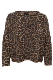 Zelda Sweatshirt | Leopard | Sweatshirt fra Black Colour