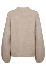 Pearl Pullover 204835 | Simply Taupe Mel. | Strik fra Freequent