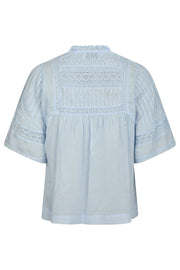 Siama S Voile Blouse | Light Blue | Bluse fra Neo Noir