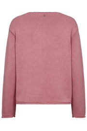 Bine LS V-neck Knit  | Cashmere Rose | Strik fra Mos Mosh