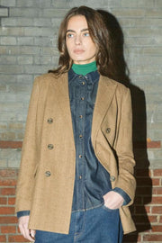 Malie Gabby Blazer | True Camel | Blazer fra Mos Mosh