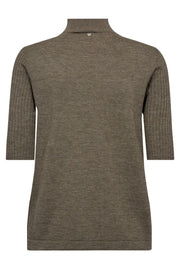 Relena Turtleneck SS Knit | Falcon | Strik fra Mos Mosh