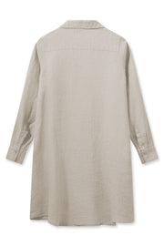 Rielle Linen Dress | Cement | Kjole fra Mos Mosh