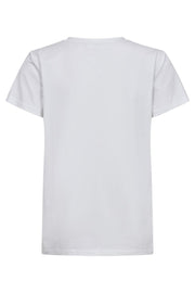 Petite Logo Tee | WhiteBlack | T-shirt fra Co'couture