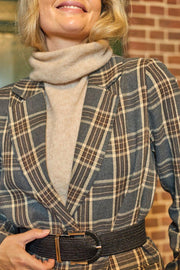 Dell Roll Neck Knit Vest | Natural | Strik fra Black Colour