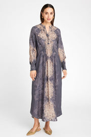 Hali long dress 54540 | Grey/Sand | Kjole fra Gustav