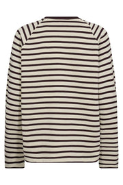 Lidy O-LS Sweatshirt | Maritime Blue | Bluse fra Mos Mosh
