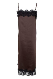 Evie Lace Strap Dress | Coffee | Kjole fra Black Colour