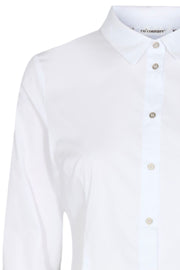 Annah Open Back Shirt | White | Skjorte fra Co' Couture