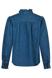 Justine Denim Shirt | Blue | Skjorte fra Neo Noir