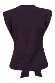Nolan Pleat Top 35957 | Plum | T-Shirt fra Co'couture