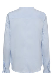 Mattie Stripe Shirt | Light Blue | Skjorte fra Mos Mosh