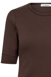 Granny SS Tee 33016 | Mocca | T-Shirt fra Co'couture