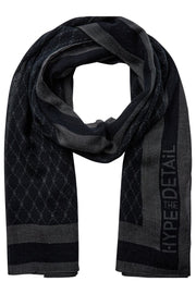 Scarf w/ Logo | Black | Tørklæde fra Hype The Detail