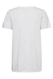 Gethi O-SS Glam Tee | White | T-shirt fra Mos Mosh
