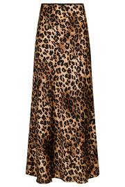 Lola Leo Long Skirt | Leopard | Nederdel fra Neo Noir