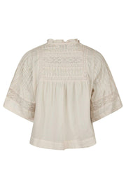 Siama S Voile Blouse | Ivory | Bluse fra Neo Noir