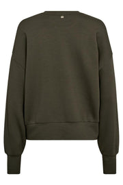 Celli O-LS Sweatshirt | Olive Night | Sweats fra Mos Mosh