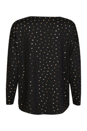 Alma Ls Top | Black Gold Heart | Top fra Liberté