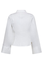 Sanna Bell Sleeve Shirt 35903 | White | Bluse fra Co'couture
