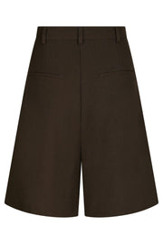 Nika Structure Shorts | Dark Brown | Shorts fra Neo Noir