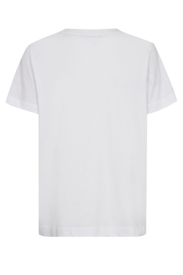 Hallin O-SS Deco Tee   | White | T-shirt fra Mos Mosh