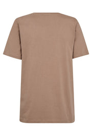 Faye O-SS Tee   | Pine Bark  | T-shirt fra Mos Mosh