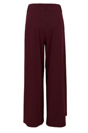 Davina Wideleg Pant | Plum | Bukser fra Black Colour