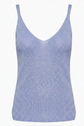 Silver Thread Tank Top | Blå | Top fra Atelier C – nedsat