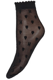 Socks hearts 20d | Sort | Strømpebukser fra Hype the Detail