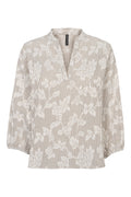 Debie Blouse | Brown White | Bluse fra Prepair
