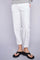 Aymen Melo Pant Ankle | White | Bukser fra Mos Mosh