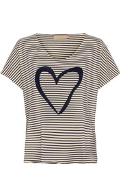 Macey Tee 3077 | Navy | T-shirt fra Marta du Chateau